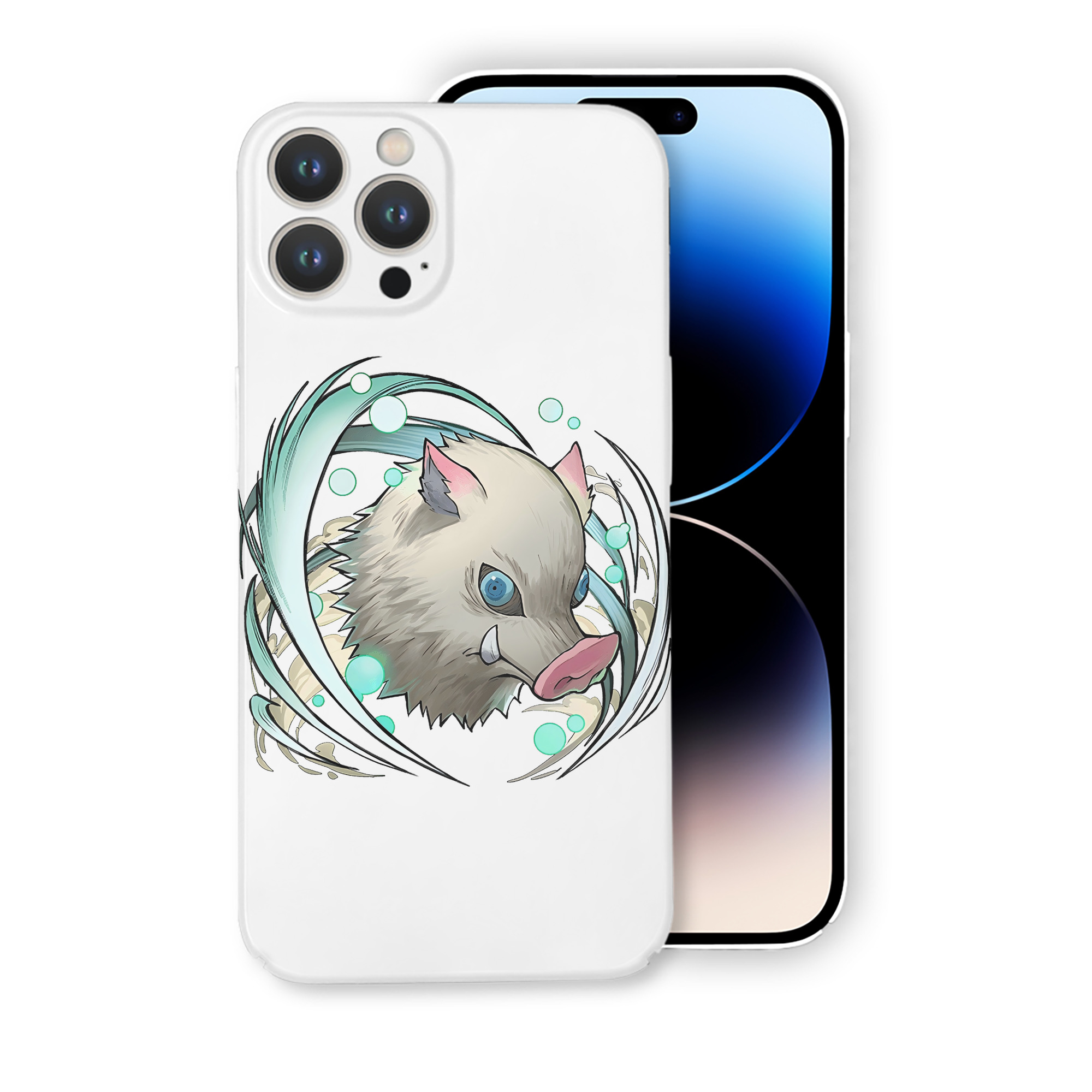 （画像用） 鬼滅の刃（きめつのやいば）嘴平 伊之助／はしびら いのすけ Hashibira Inosuke 【iPhone 14シリーズ対応】ハードケース
